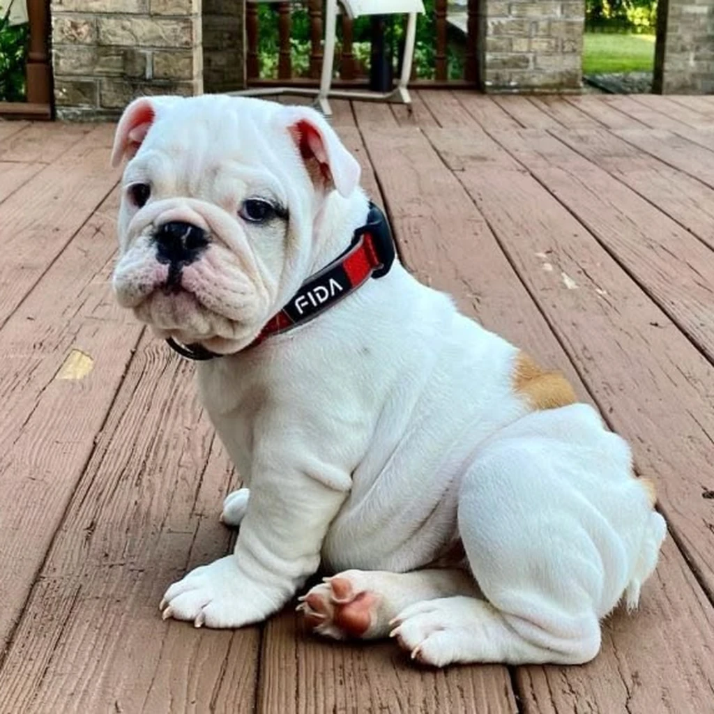 Cachorro Bulldog Inglés de raza pura disponible en Animal Pets Medellín